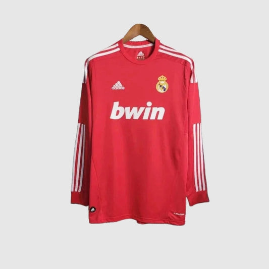 Maglia Retro Real Madrid Away 2011/12 Maniche Lunghe - Rossa e Bianca