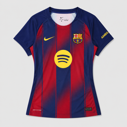 Barcelona Home Women's Jersey 2025/26 - Yellow Round Logo