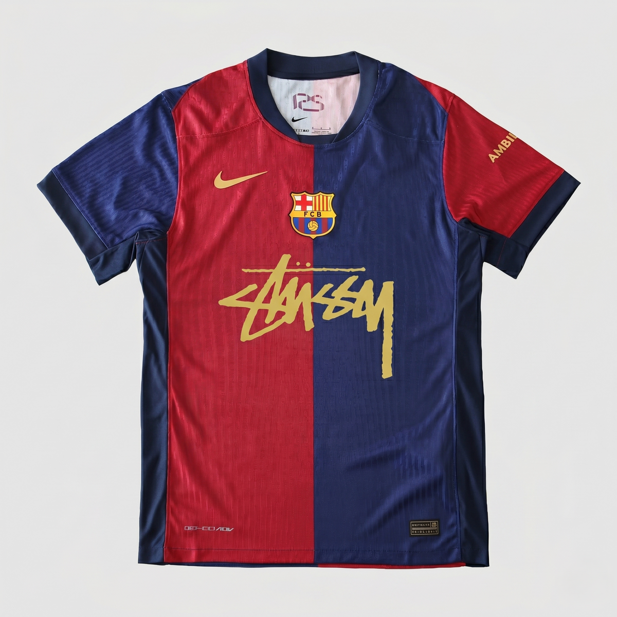 Maglia Barcellona Home 24/25 - Logo Scritta Oro