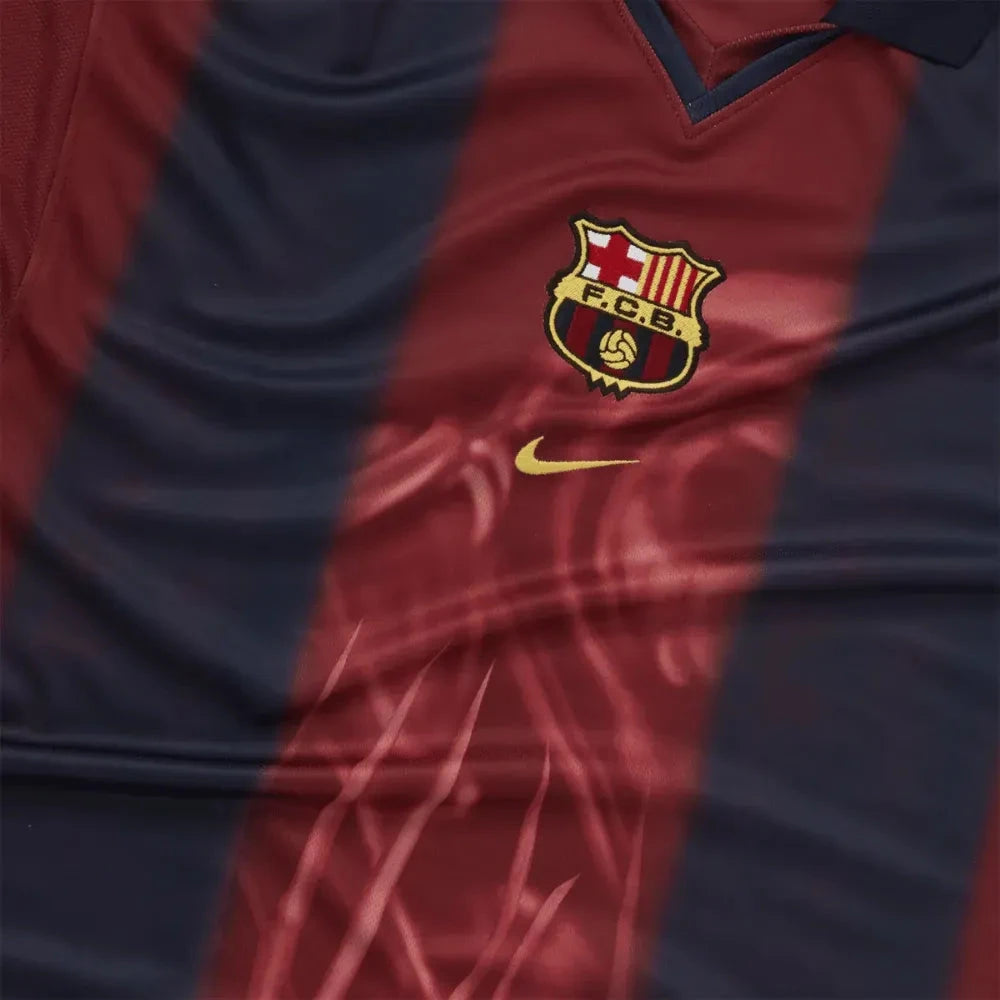 Camisola Retro Barcelona Principal 2000/01 Oversized - foto 3