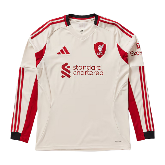 Maglia Liverpool Away 25/26 Maniche Lunghe