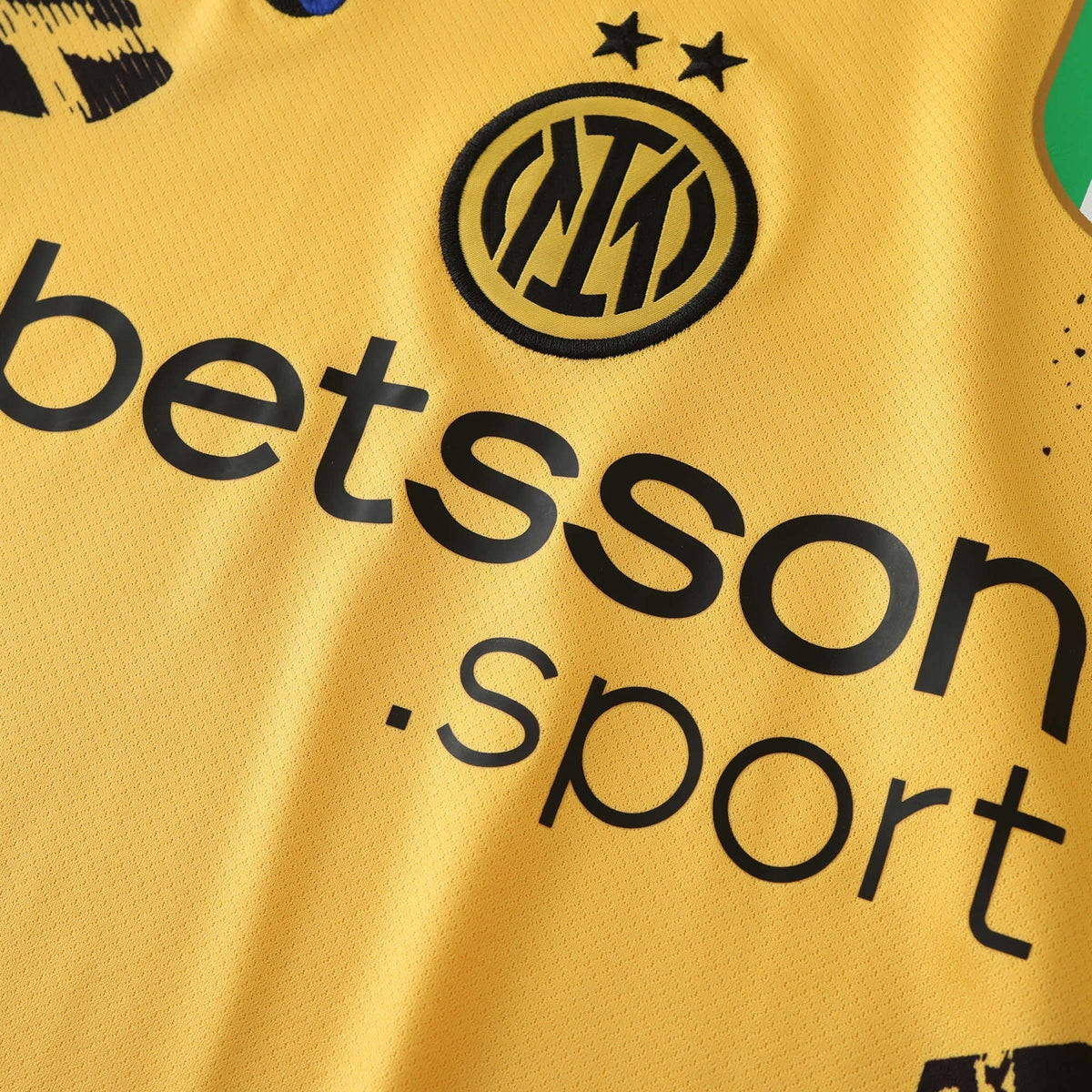 Inter Milan Away Jersey 2024/25 - Yellow Black Print - photo 6