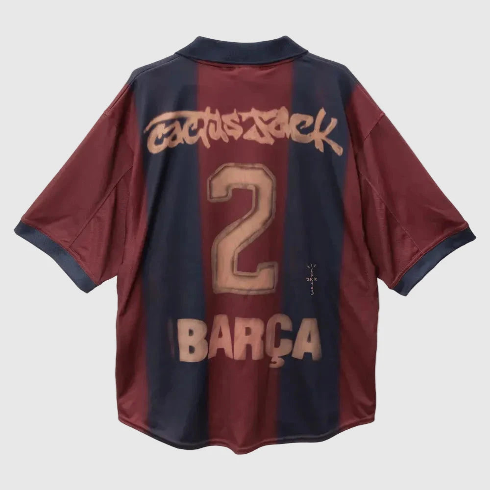 Camisola Retro Barcelona Principal 2000/01 Oversized - foto 2
