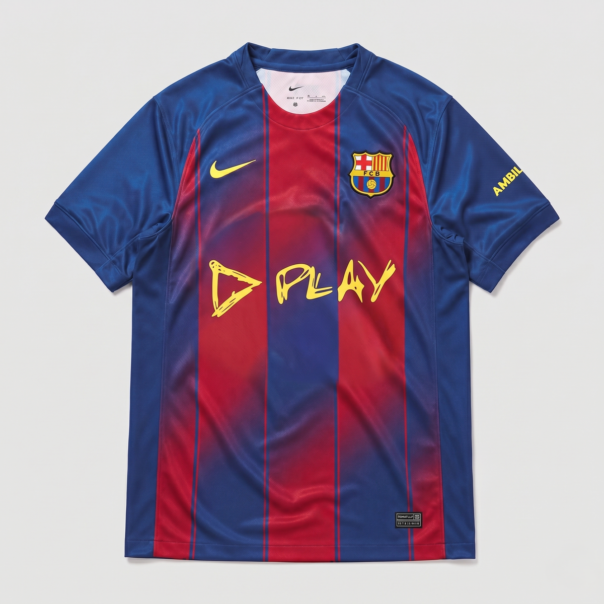 Barcelona Home Jersey 2025/26 - Yellow Play Script