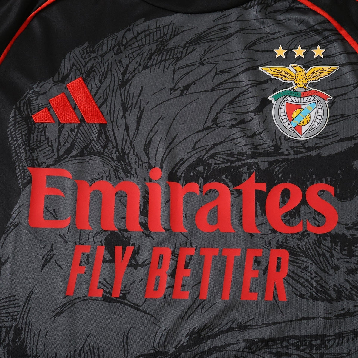 Camisola Benfica Edição Especial - Preta Estampa de Águia - foto 3