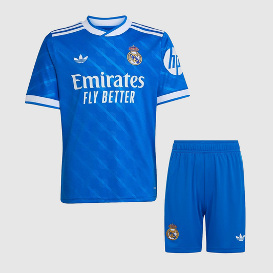 Conjunto Infantil Real Madrid Terceiro Equipamento 25/26
