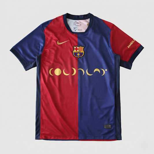 Barcelona Home Jersey 2024/25 - Gold Moon Symbols