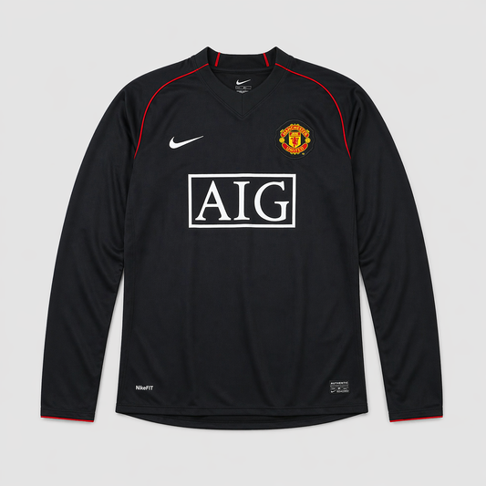 Camisola Retro Manga Comprida Manchester United Alternativa 2007/08