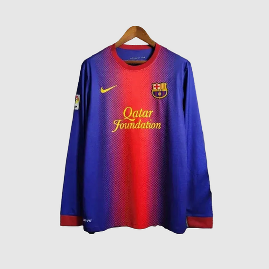 Maglia Retro Barcellona Home 2012/13 Maniche Lunghe