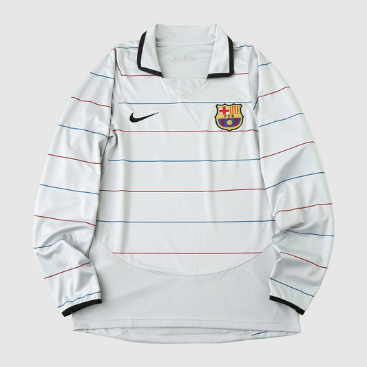 Maglia Retro Barcellona Away 2003/04 Maniche Lunghe