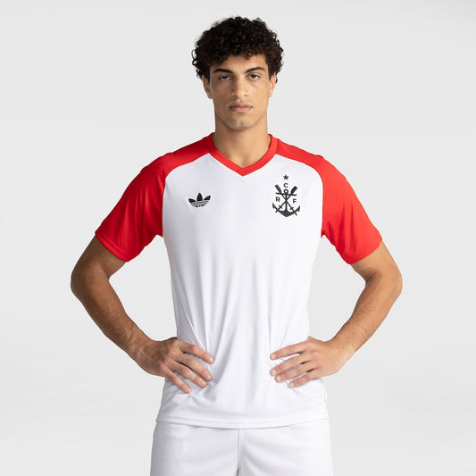 Maglia Pre-Partita Flamengo 26/27 Bianca e Rossa