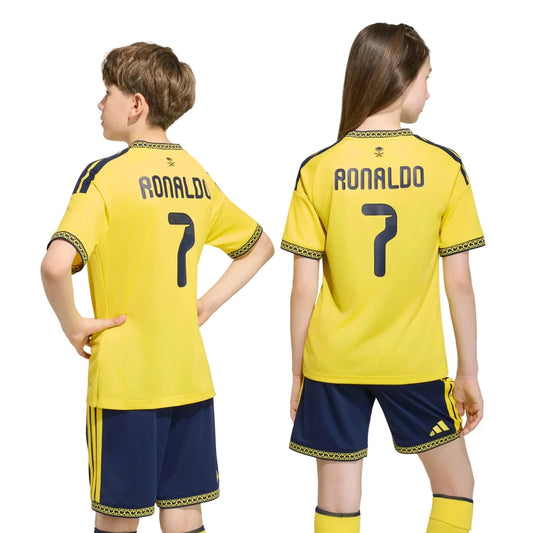 Kit Bambino Al Nassr Home 26/27 - #7 Ronaldo