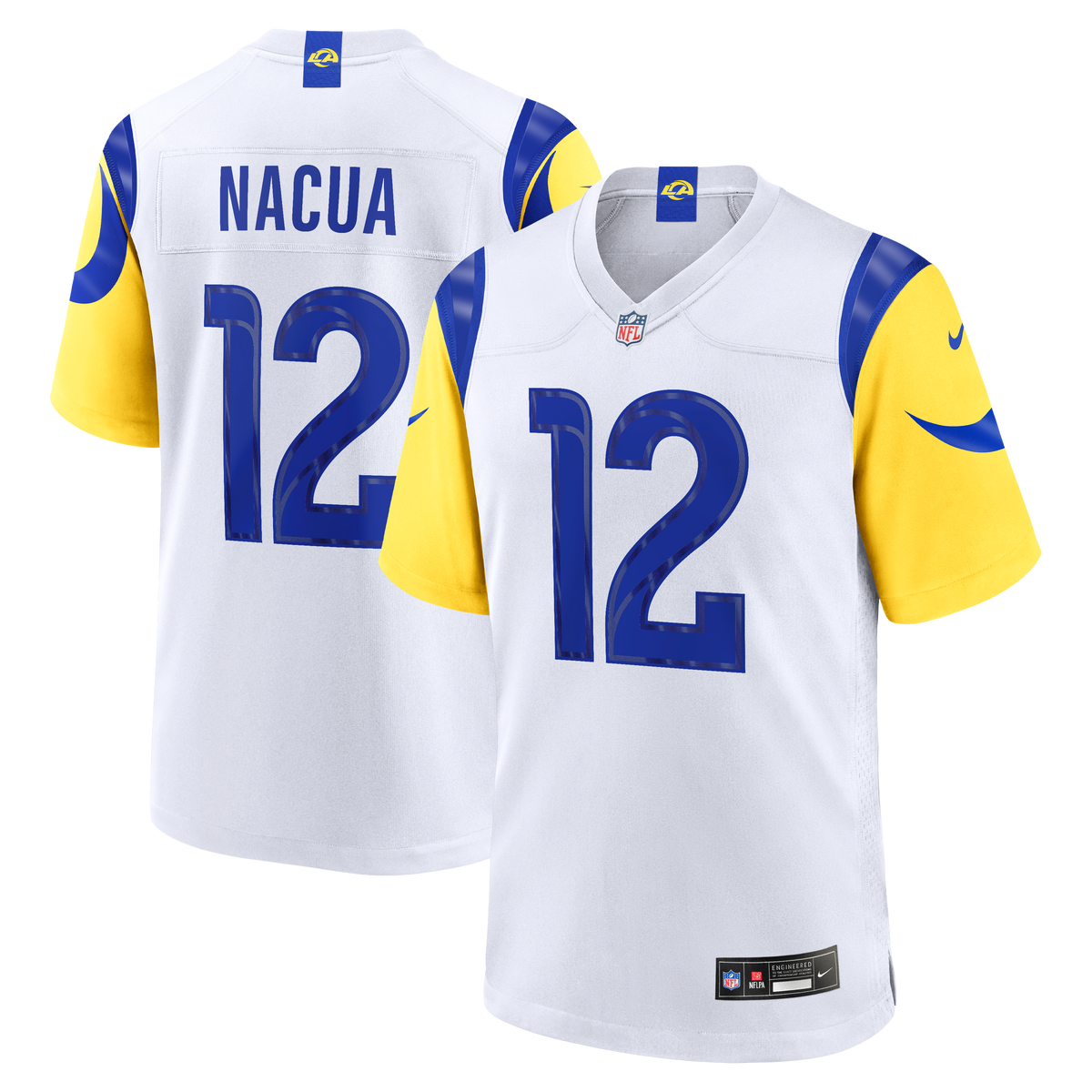 Maglia Los Angeles Rams Puka Nacua Game Bianca - foto 5