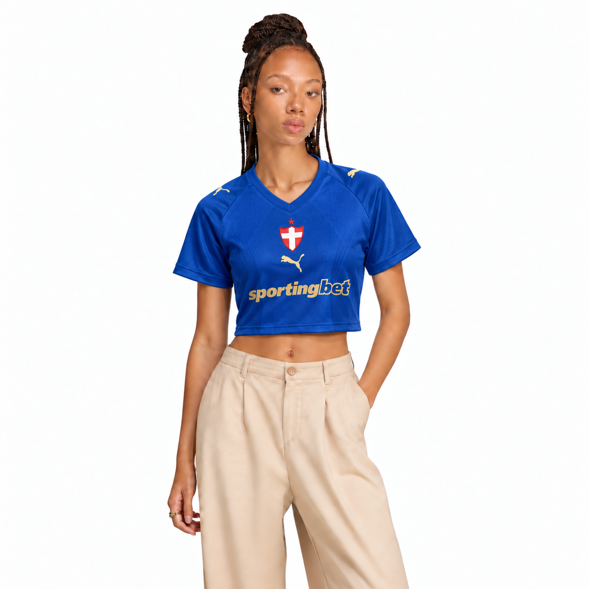 Camisa Cropped Palmeiras III 26/27 Feminina