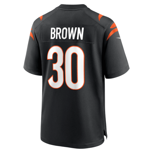 Camisa Cincinnati Bengals Chase Brown Game Preta - foto 4
