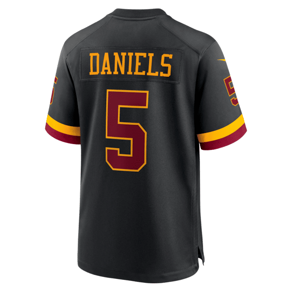 Washington Commanders Jayden Daniels Alternate Game Jersey Black - photo 8