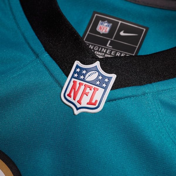 Camisola Jacksonville Jaguars Prowler Throwback Game Personalizada Azul Petróleo - foto 5