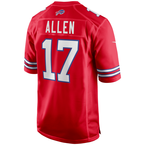 Camisola Buffalo Bills Josh Allen Game Vermelha - foto 8