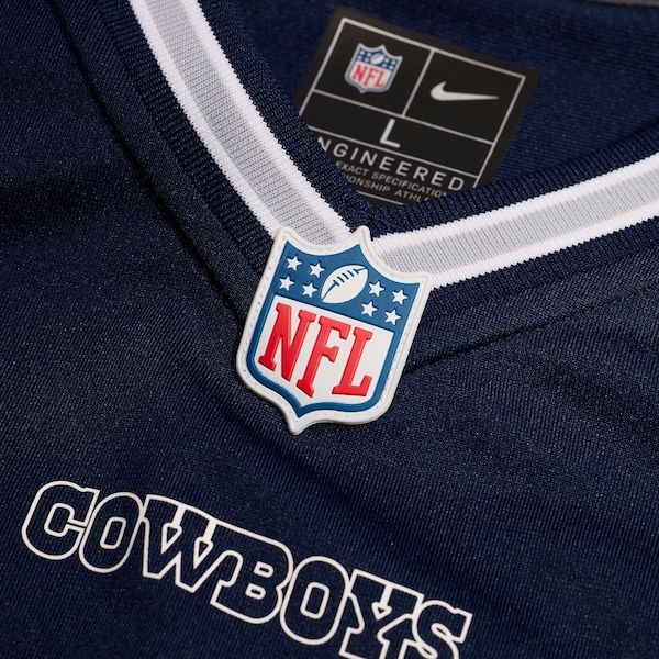 Dallas Cowboys Custom Game Jersey Navy - Navy Silver Trim - photo 5