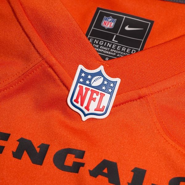 Camisa Cincinnati Bengals Alternate Game Personalizada Laranja - foto 5