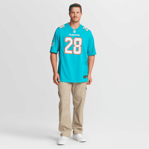 Camisa Miami Dolphins De'Von Achane Game Verde-Água - foto 8
