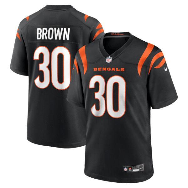 Camisa Cincinnati Bengals Chase Brown Game Preta - foto 2