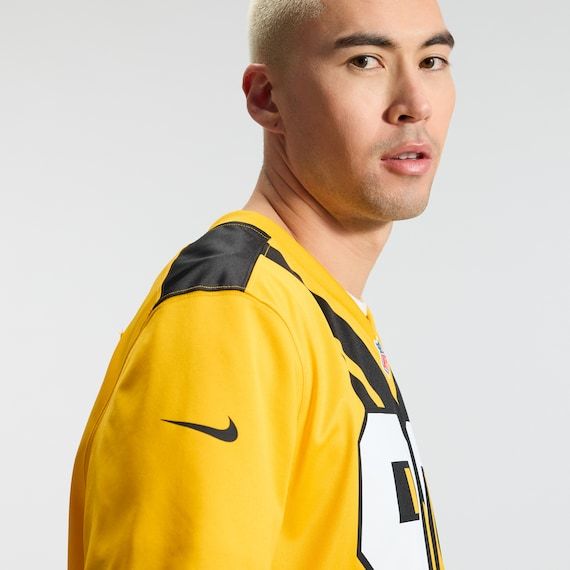 Camisola Pittsburgh Steelers Alternate 1933 Throwback Game Personalizada Dourada - foto 5
