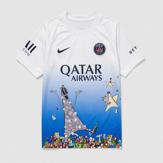 Paris Saint-Germain Special Edition Jersey - White Illustrated