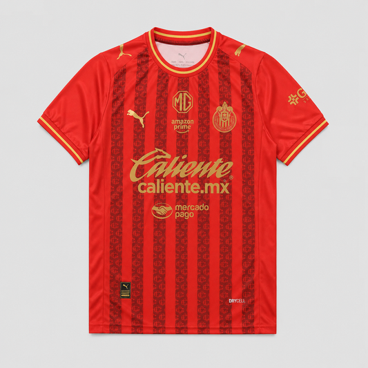 Chivas Guadalajara Special Edition Jersey - Red And Gold